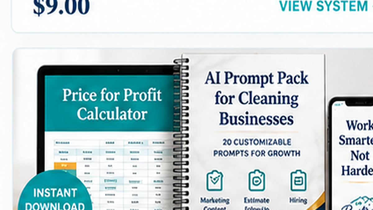 Built to Launch AI Prompt Pack for Cleaning Businesses