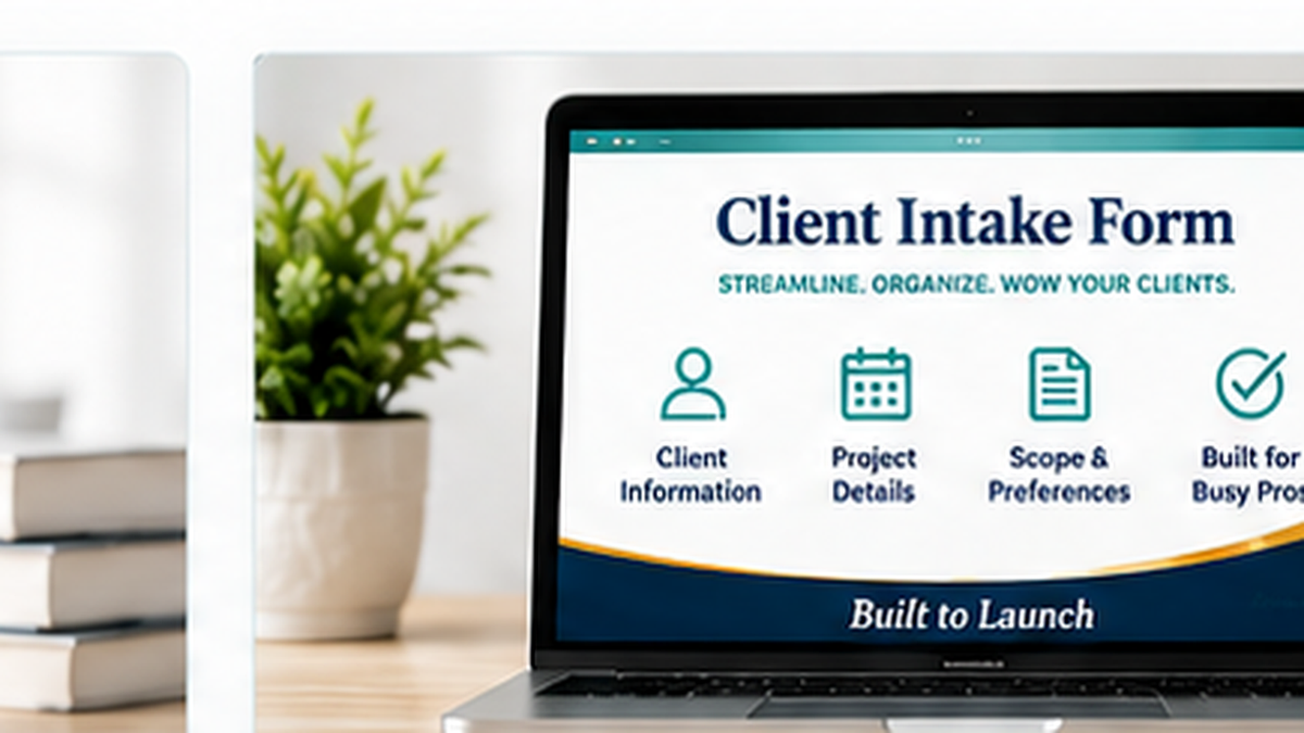 Built to Launch Estimate and Client Intake Kit