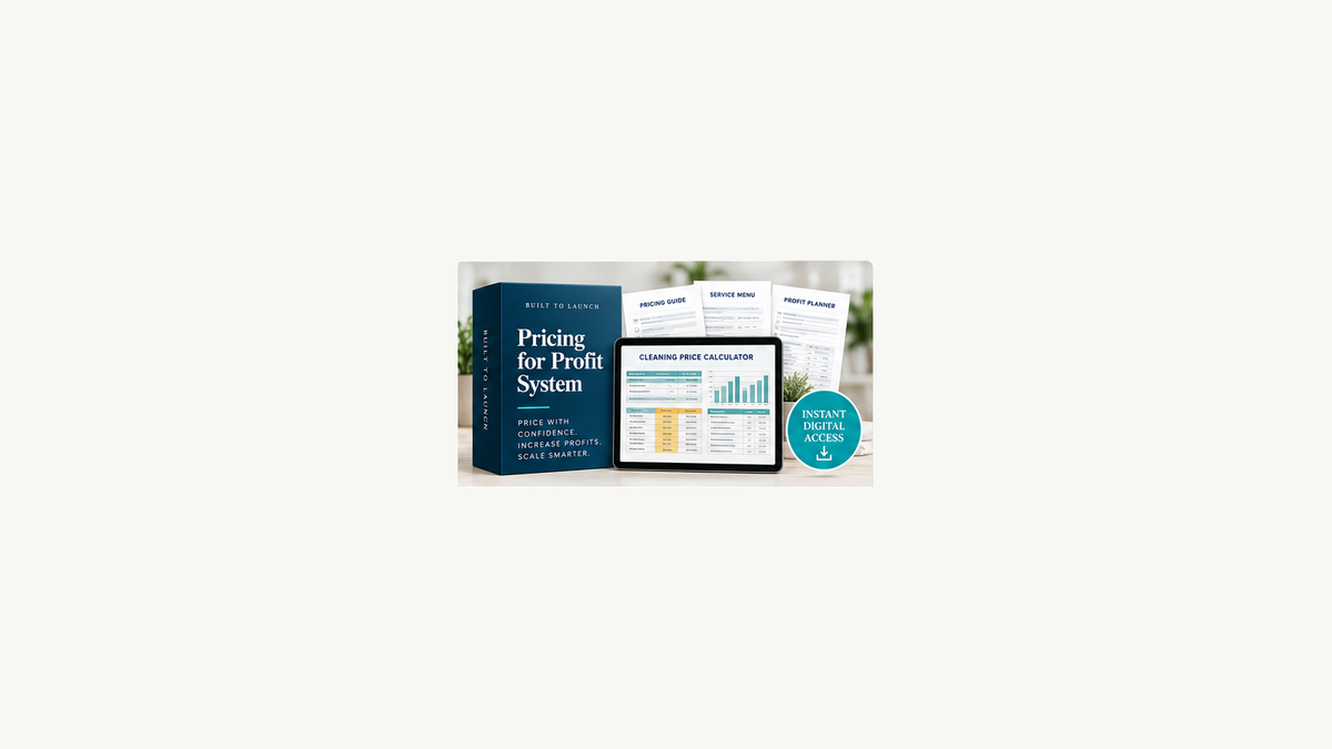 Built to Launch Cleaning Pricing and Profit Toolkit