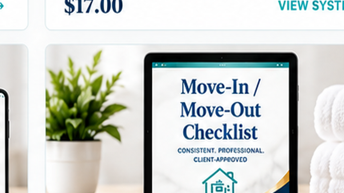 Built to Launch Professional Cleaning Checklist Bundle